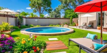 Basen stelażowy w ogrodzie - pomysły na funkcjonalne aranżacje - Rodzina i relacje Basen stelażowy w ogrodzie aranżacje